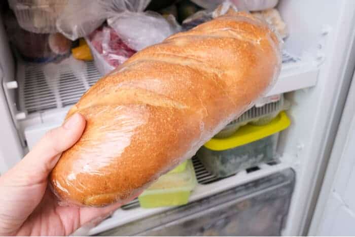 Pan listo para congelar