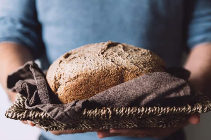 Pan elaborado con biga integral