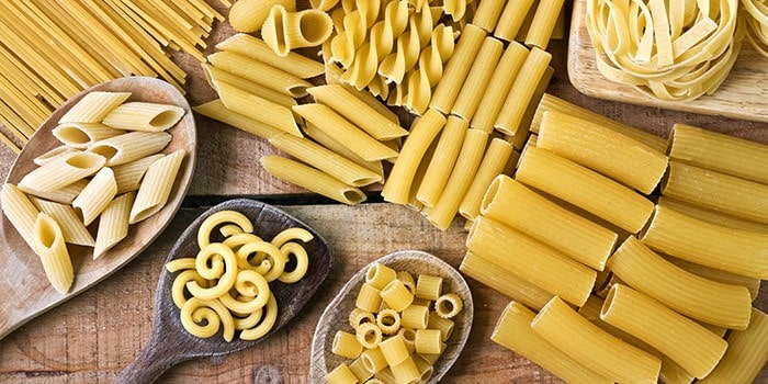 Variedades regionales de pasta italiana