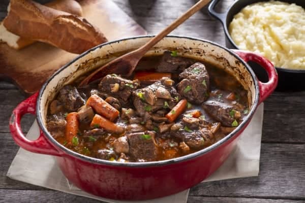 ¿Qué vino para la ternera bourguignon?
