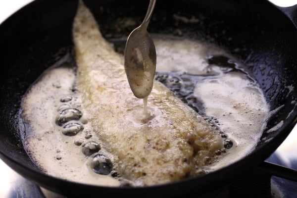 La receta del lenguado meunière